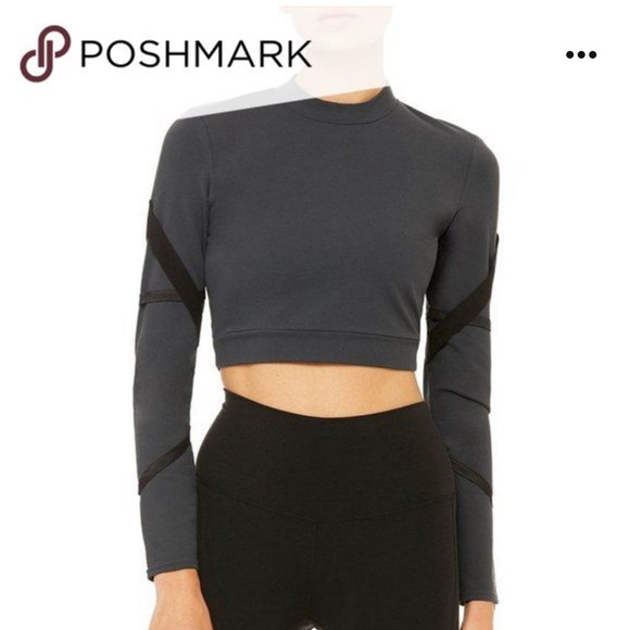 Alo yoga Bandage Long Sleeve top. Black. Size large - Picture 3 of 7